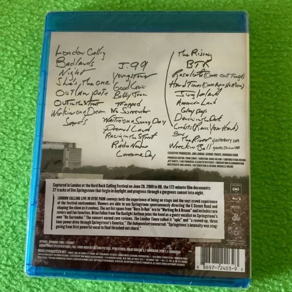 Bruce Springsteen London Calling 2009 Blu-Ray DVD NEW - Picture 3 of 3